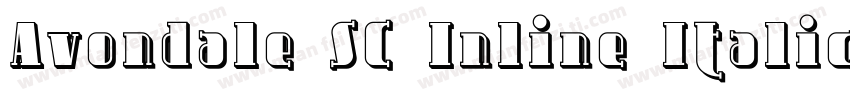 Avondale SC Inline Italic字体转换